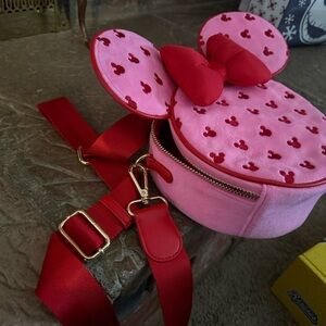 Stoney Clover Lane Mickey Pink & Red Crossbody Bag